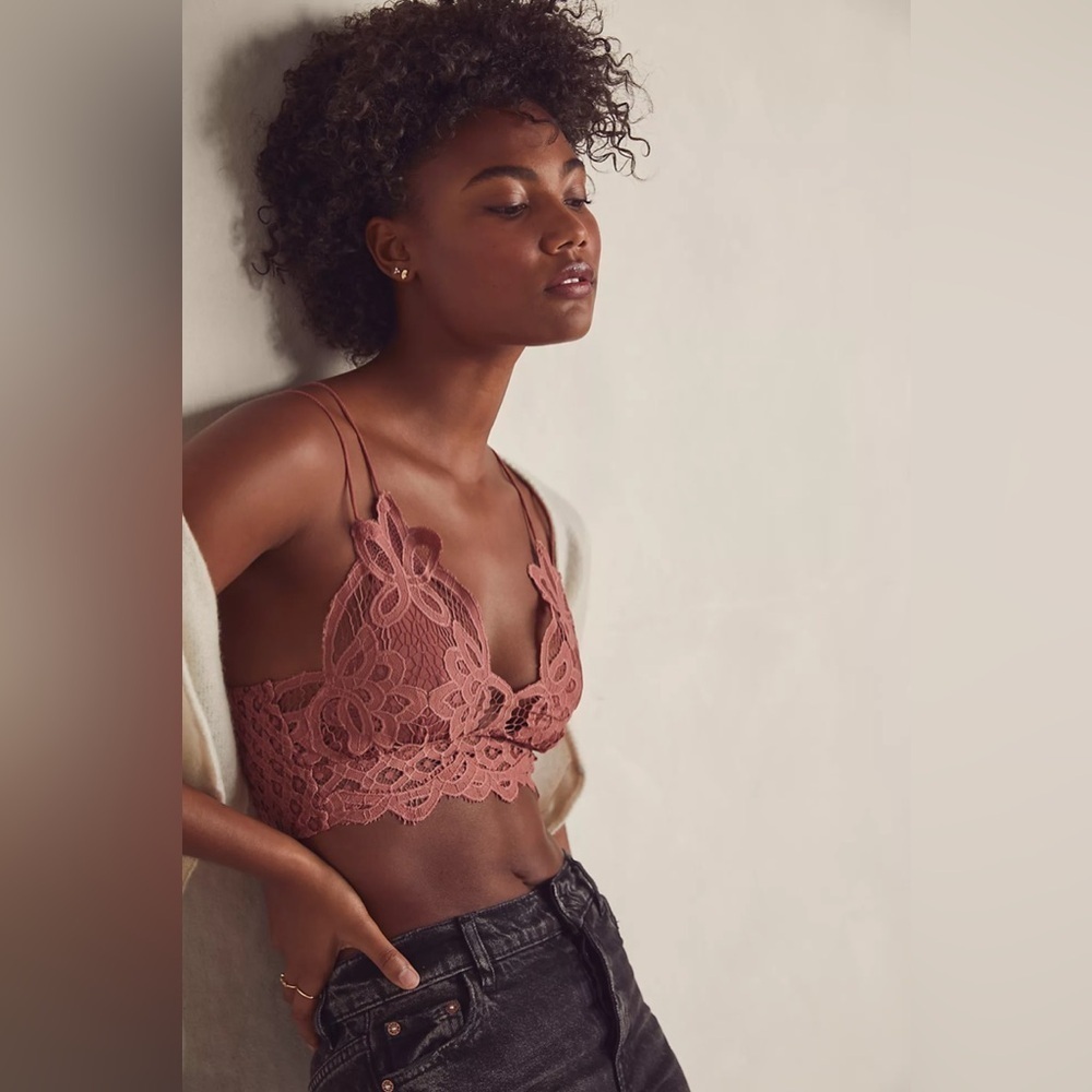 Free People Adella Lace Bralette- Copper